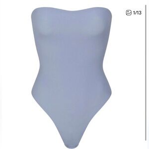SKIMS New Fits Everybody Strapless Thong Bodysuit Slate